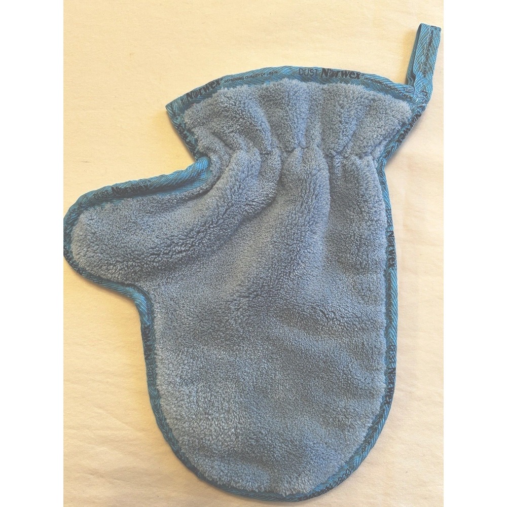 Norwex Dusting Mitt Dust Cleaning Cloth Blue Microfiber BacLock